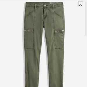 Pistola Topanga Cargo Zipper Skinny Pant in Olive